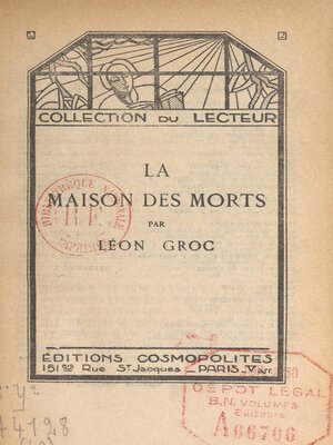 cover image of La maison des morts